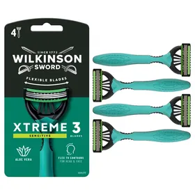 Ανδρικά ξυραφάκια μίας χρήσης Wilkinson Essentials 3 Sensitive (4 τεμ)