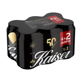 KAISER Μπίρα Pilsner 4x330ml +2 Δώρο
