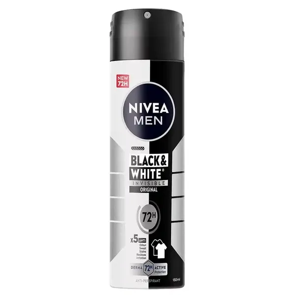 NIVEA MEN Αποσμητικό Σώματος Black & White Invisible Original Spray 150ml