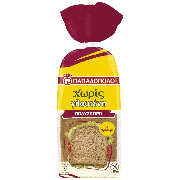 ψωμί σε φέτες πολύσπορο χωρίς γλουτένη