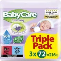 Βabycare Calming Μωρομάντηλα Triple Pack 3x72τεμ