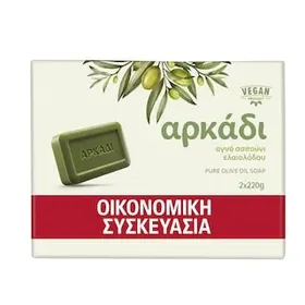 ΑΡΚΑΔΙ Σαπούνι Πράσινο 2x220g