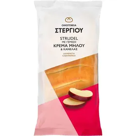 Οικογένεια Στεργίου Strudel Με Γέμιση Κρέμας Μήλου Και Κανέλας 125γρ.