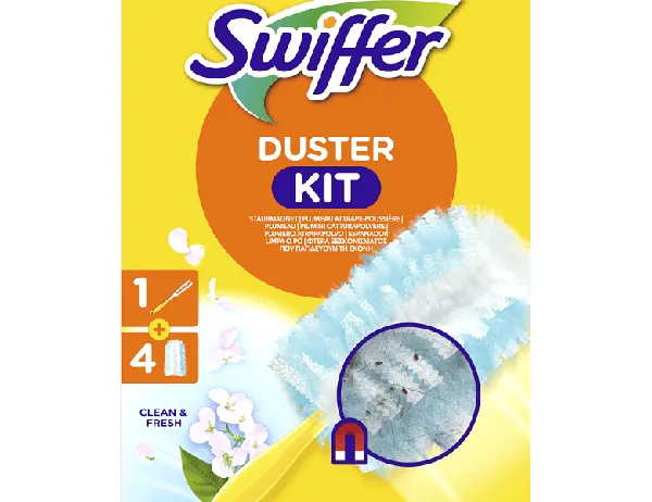 SWIFFER Duster Kit Clean & fresh (λαβή & 4τεμ. ανταλλακτικά)