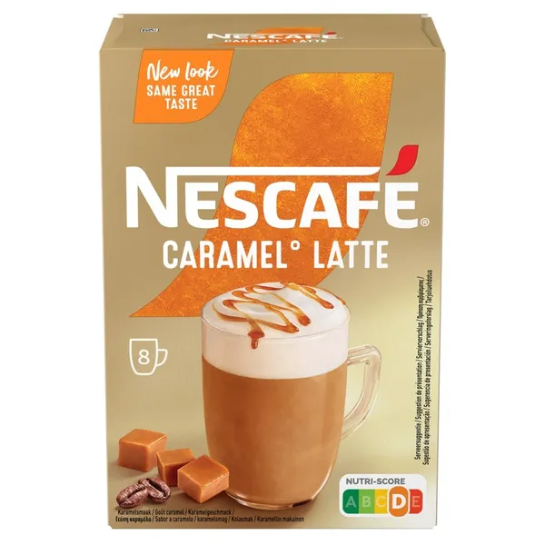 NESCAFE caramel latte στιγμιαίος καφές σε φάκελα 8χ17γρ.