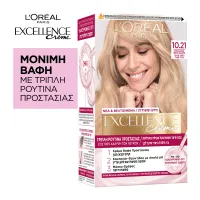 Βαφή Μαλλιών Excellence Creme No 10.21 Κατάξανθο L'Oreal 48 ml