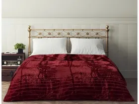 Κουβέρτα ζακάρ velvet 200×220cm.