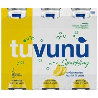 Tuvunu Ανθρακούχο Νερό Λεμόνι & Yuzu 330ml 6τεμ