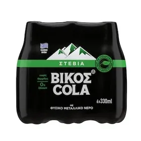 ΒΙΚΟΣ Αναψυκτικό Cola Stevia Φιάλη 6x330ml