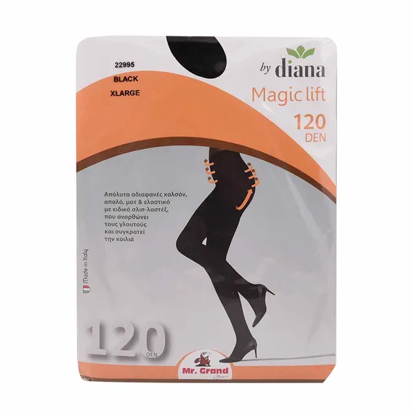 MrGrand Magic Lift Καλσόν Μαύρο 120Den (Διατίθεται σε 4 μεγέθη) 1 τεμ.