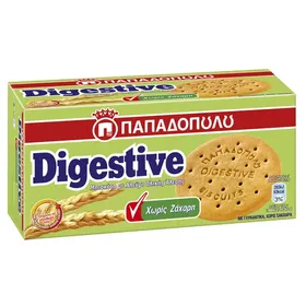 ΠΑΠΑΔΟΠΟΥΛΟΥ Μπισκότα Digestive Χωρίς Ζάχαρη 250gr