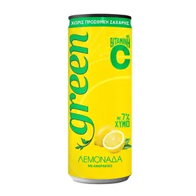 Green Λεμονάδα Με Στέβια Χωρίς Ζάχαρη 330ml.