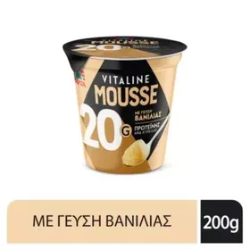 ΔΕΛΤΑ VITALINE MOUSSE ΒΑΝΙΛΙΑ 200ΓΡ.