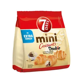 croissants mini με κρέμα κακάο ή μιλφέιγ 300γρ.