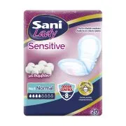 Σερβιέτες Ακράτειας με βαμβάκι Sani lady Sensitive Normal No3 20 τεμ