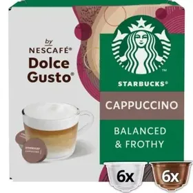 Starbucks® Cappuccino by Nescafé®  Dolce Gusto® 12 κάψουλες 6 ροφήματα καφέ 120g