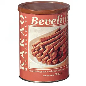 Πουράκια BEVELINI 400gr με κρέμα φουντουκιού