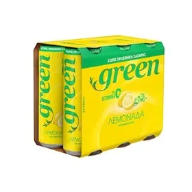 GREEN Λεμονάδα Στέβια με Ανθρακικό 6x330ml