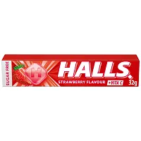 Halls Φράουλα Καραμέλα Μασούρι 32gr