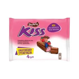 Kiss Σοκολάτα Φράουλα 27,5gr 4τεμ