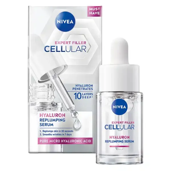 Nivea Face Cellular Filler Expert Replumping Ορός Επαναφοράς Όγκου 15ml.