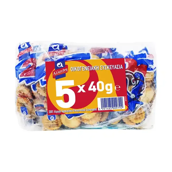Αλλατίνη 2001 Αλμυρά Crackers 5x40γρ.