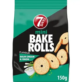7 Days Bake Rolls Mini Sour Cream 150gr