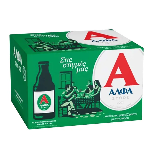 ΑΛΦΑ φιάλη ρετρό 12x250ml