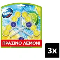 Klinex Wc Block Πράσινο Λεμόνι 50gr 3τεμ
