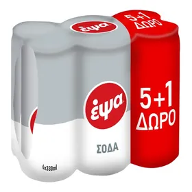 ΕΨΑ Σόδα Κουτί 330ml 5+1 Δώρο