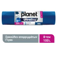 Σακούλες Απορριμάτων και Ανακύκλωσης UltraBag+ Γίγας 70X95cm 100lt MyPlanet 8τεμ