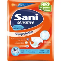 Sani Sensitive Ανοιχτή Πάνα Ακράτειας No 4 Extra Large 10 τεμ