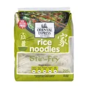 ORIENTAL EXPRESS Noodles Ρυζιού Μεσαία Vegan Χωρίς Γλουτένη 225g
