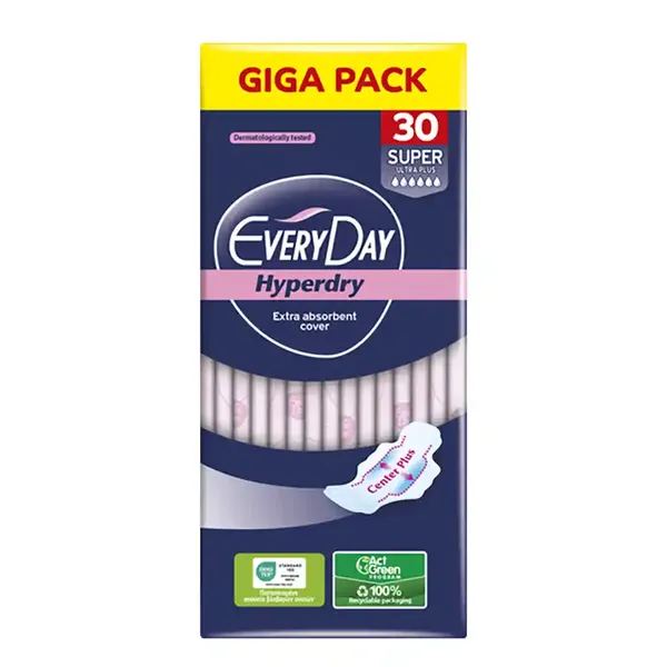 Every Day Hyperdry Σερβιέτες Ultra Plus Super Giga Pack 30τεμ.