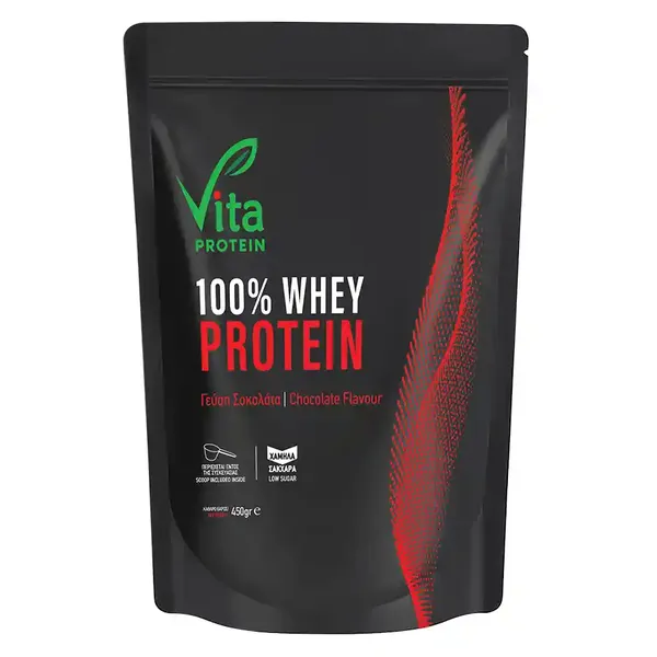Vita Protein Whey 100% Με Γεύση Σοκολάτα 400γρ.