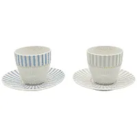 Tabletop Βasics Φλιτζάνι Με Πιατάκι Πορσελάνη 90ml Σετ 2τεμ