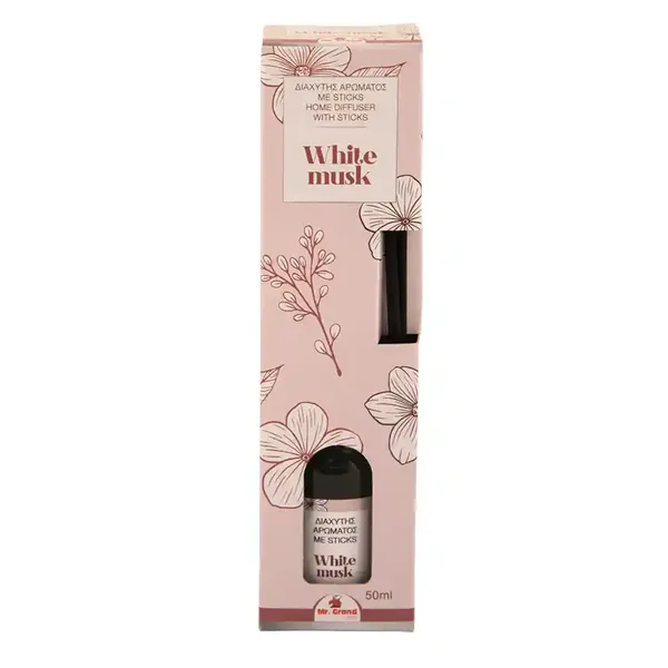 MrGrand Αρωματικό Χώρου Στικ White Musk 50ml.