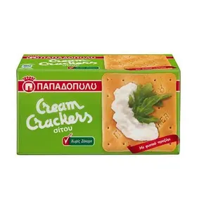 Cream Crackers Σίτου Χωρίς Ζάχαρη