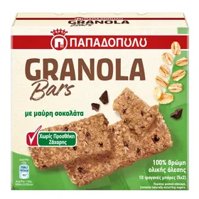 Granola με κομμάτια μαύρης σοκολάτας και μπανάνα Nutri Valley (375g)