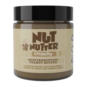 Φυστικοβούτυρο crunchy χωρίς ζάχαρη 250gr