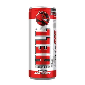 HELL ENERGY DRINK RED GRAPE G STR 250ML.