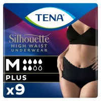 Εσώρουχο Ακράτειας Medium Μαύρο Silhouette Tena (9τεμ)