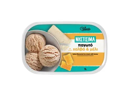 Gelatelli Νηστίσιμα Χαλβάς παγωτό Κακάο / Μέλι