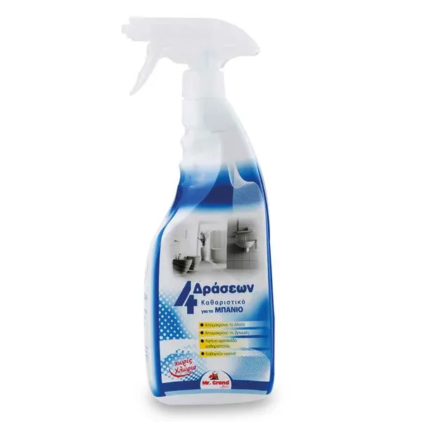 MrGrand Πολυκαθαριστικό Σπρέι Μπάνιου 4σε1 750ml.