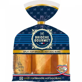 Ψωμάκια hot dog BRIOCHE GOURMET 6 τεμ. 300gr