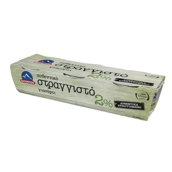 στραγγιστό γιαούρτι 2% ή 5% 3×200γρ.