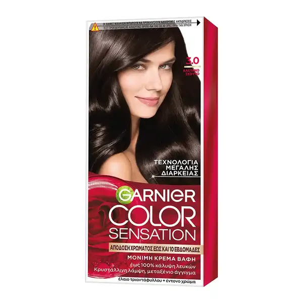L'oreal Garnier Color Sensation Βαφή Μαλλιών No3.0 Καστανό Σκούρο 40ml.