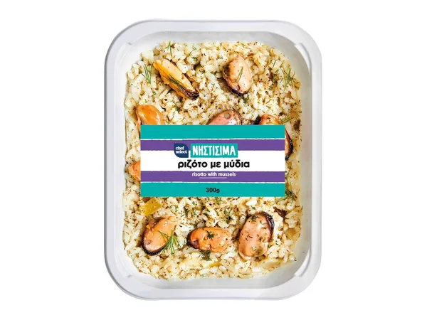 Νηστίσιμα Γεύματα (Ριζότο με μύδια, Linguini με γαρίδες)