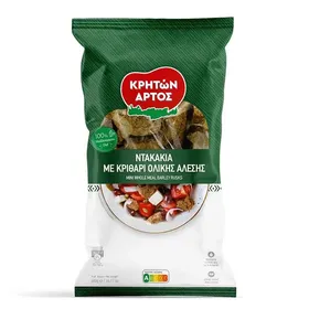 Κρητών Άρτος Ντακάκια Ολικής Άλεσης Με Κριθάρι 400γρ.