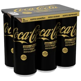 COCA-COLA Zero Χωρίς Καφεΐνη 330ml (6τεμ.)